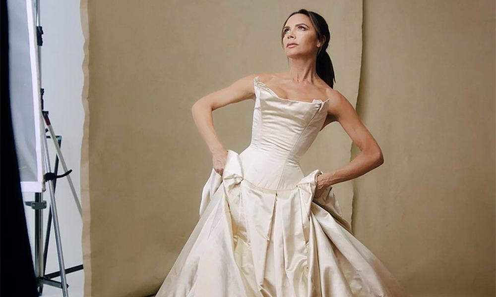 Victoria Beckham en un clásico de los vestidos de novia: Vera Wang. |  Quinta Puerta de Agua